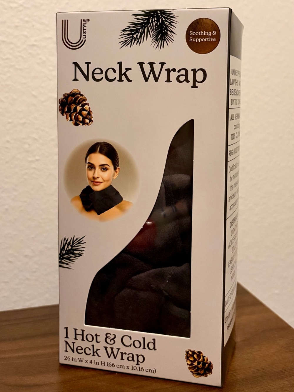 U Style | Neck Wrap Hot & Cold Therapy - Black